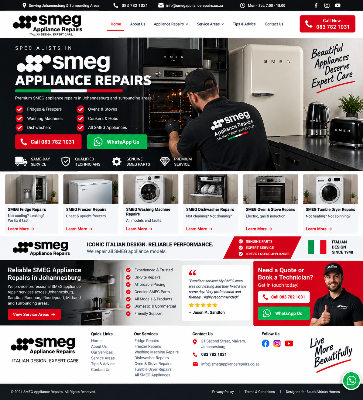SMEG fridge repairs